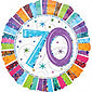 70th Radiant Birthday Balloon Gift - 1 Balloon
