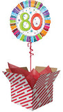 Radiant 80th Birthday Balloon Gift