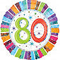 Radiant 80th Birthday Balloon Gift - 1 Balloon