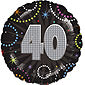 Time To Party 40th Birthday Balloon