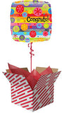 Congratulations Bright Bubbles Balloon Gift