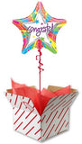 Rainbow Congratulations Helium Balloon