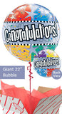 Large Congratulations Stars Helium Balloon