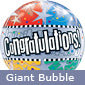 Large Congratulations Stars Helium Balloon