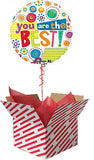 You Are The Best Whimsy Dots Foil Balloon
