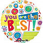 You Are The Best Whimsy Dots Foil Balloon