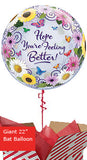 Large Feel Better Butterfly Garden Balloon