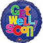 Multi Patterns Get Well Balloon