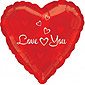 Love You Hearts Balloon - 1 Balloon