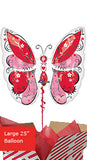 Hearts Butterfly Balloon