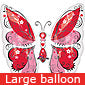 Hearts Butterfly Balloon