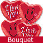 Love You Balloon Bouquet (4 Balloons)