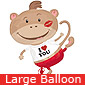 Large Loving Monkey Balloon