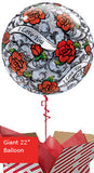 Large I Love You Red Roses Balloon