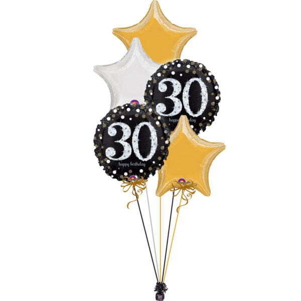 Black & Gold Age 30 Bunch