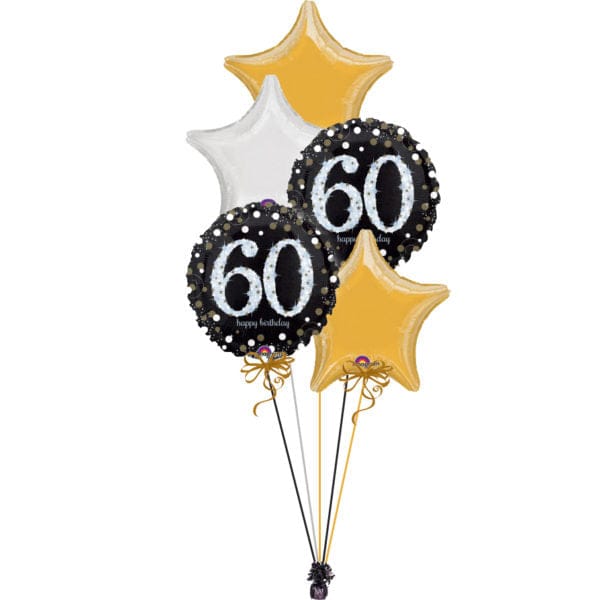 Black & Gold Age 60 Bunch