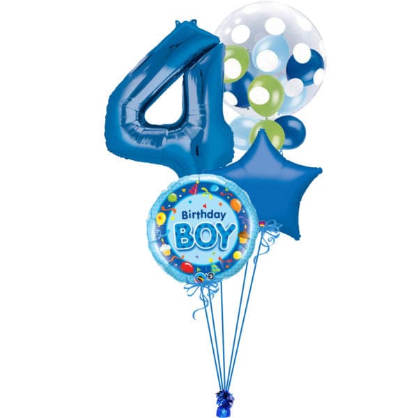 Blue Polka Dot Bubble Bunch Age 4