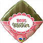 Best Mother Pink and Brown Balloon