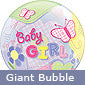 Baby Girl Butterflies Balloon Gift