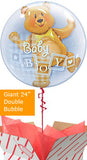 Baby Boy Bear Balloon Gift