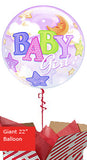 Large Baby Girl Moons and Stars Balloon