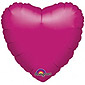 Metallic Fuchsia Heart Shaped Balloon
