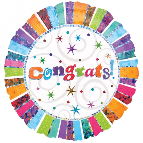 Congrats Radiant Foil Balloon