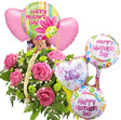 Flower Basket & 6 Balloons Gift Set