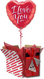 Love You Gift - Balloon and Belgian Chocolates