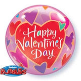 Valentines Day Bubble Balloon - Colourful Hearts