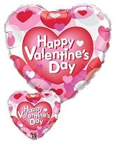 Happy Valentines Day Balloon - Hearts