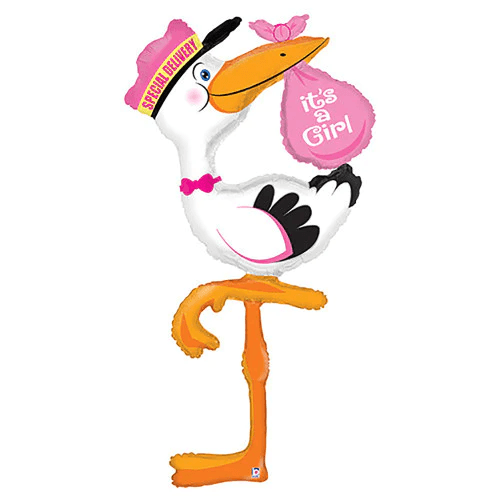 5 Foot Special Delivery Stork Girl