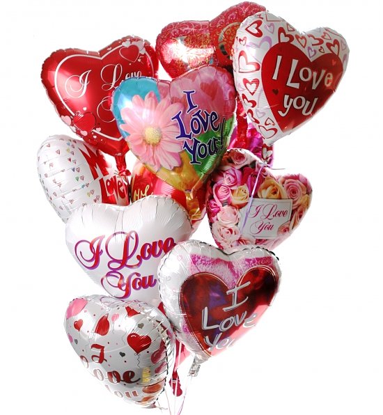 12 Valentine's Balloons