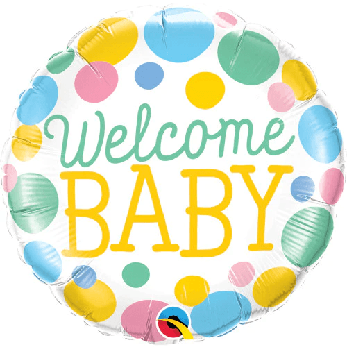 18 Inch Welcome Baby Dots