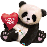 Big! Giant Panda Bear Love Mylar Balloon 34"