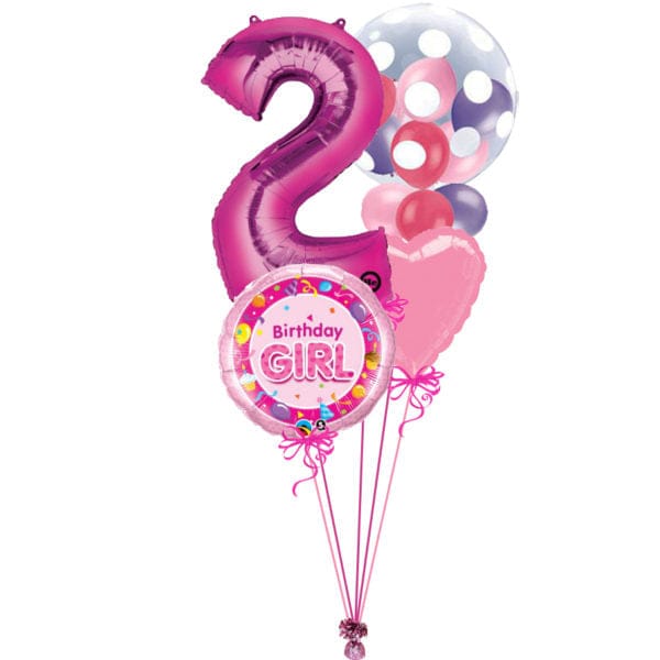 Pink Polka Dot Bubble Bunch Age 2