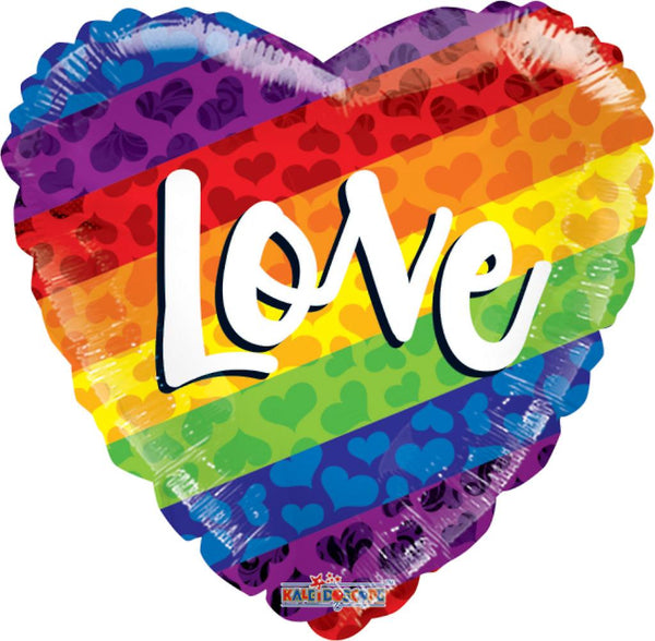 Rainbow Love Balloons In A Box