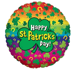 Happy St Patricks Day Rainbow and Horseshoe Balloo
