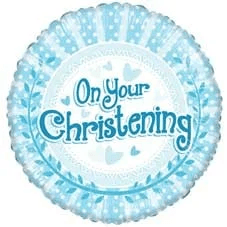 On Your Christening Blue Balloon