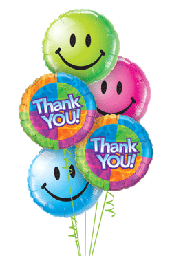 Thank You Balloon Bouquet (5 Balloons)